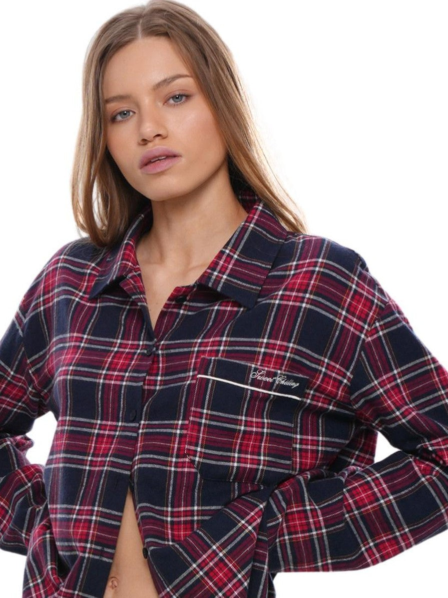 SweetChilling Plaid Comfortable Women&