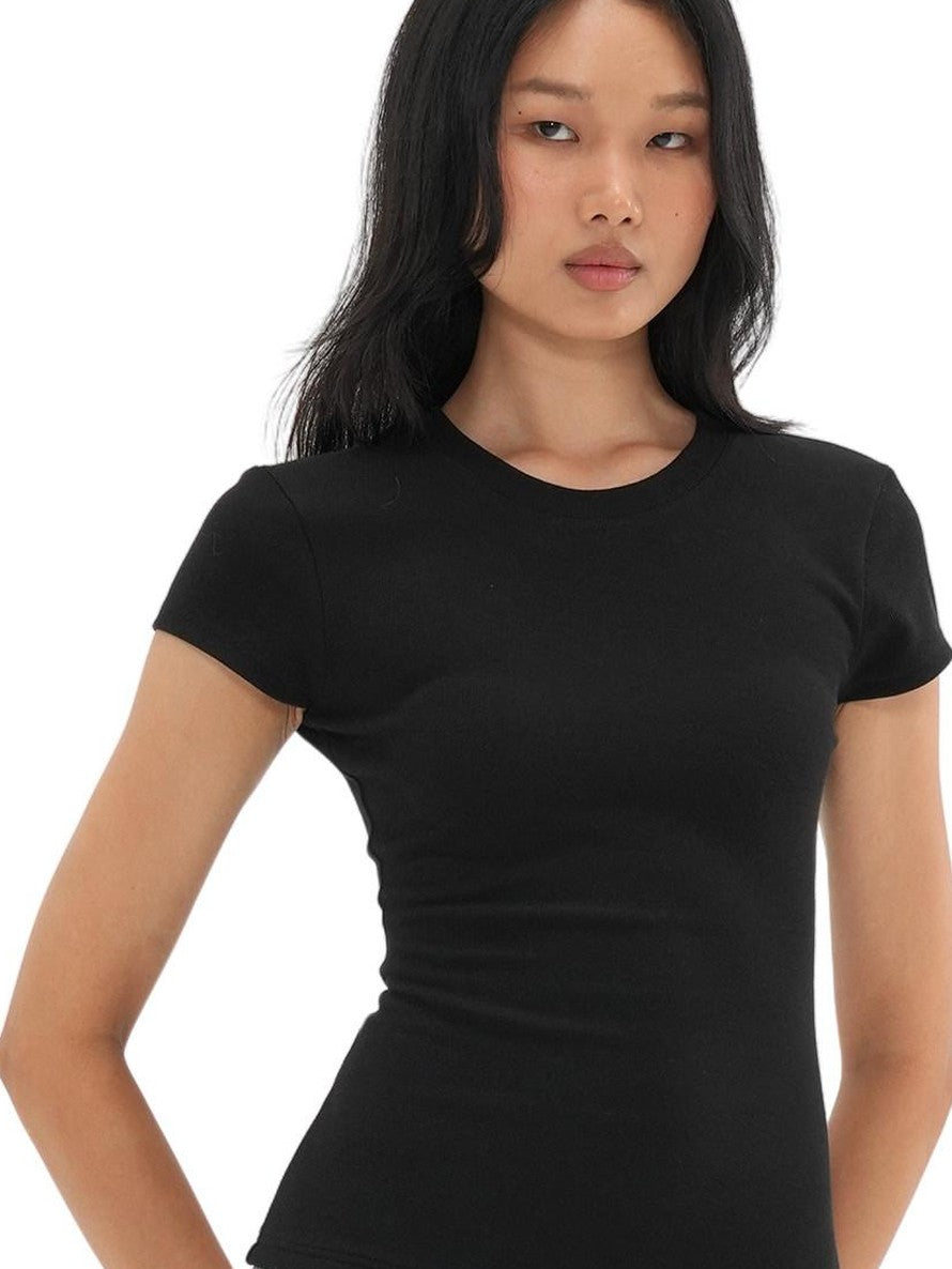 SweetChilling Plaid T Shirt Waist Cinched Slim Fit Short Sleeve Women&