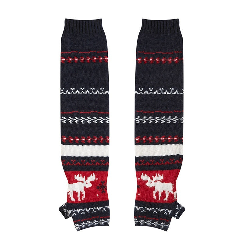SweetChilling Reindeer High Neck Cropped Short Sleeve Women&