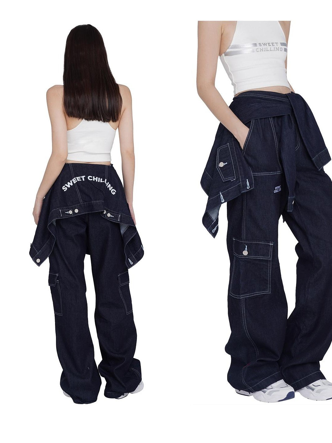 SweetChilling Remake Decorative Denim Women&