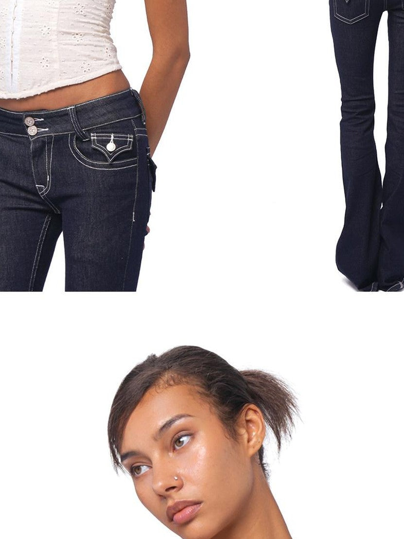 SweetChilling Ruffle Embroidered Cinched Waist Slimming Women&