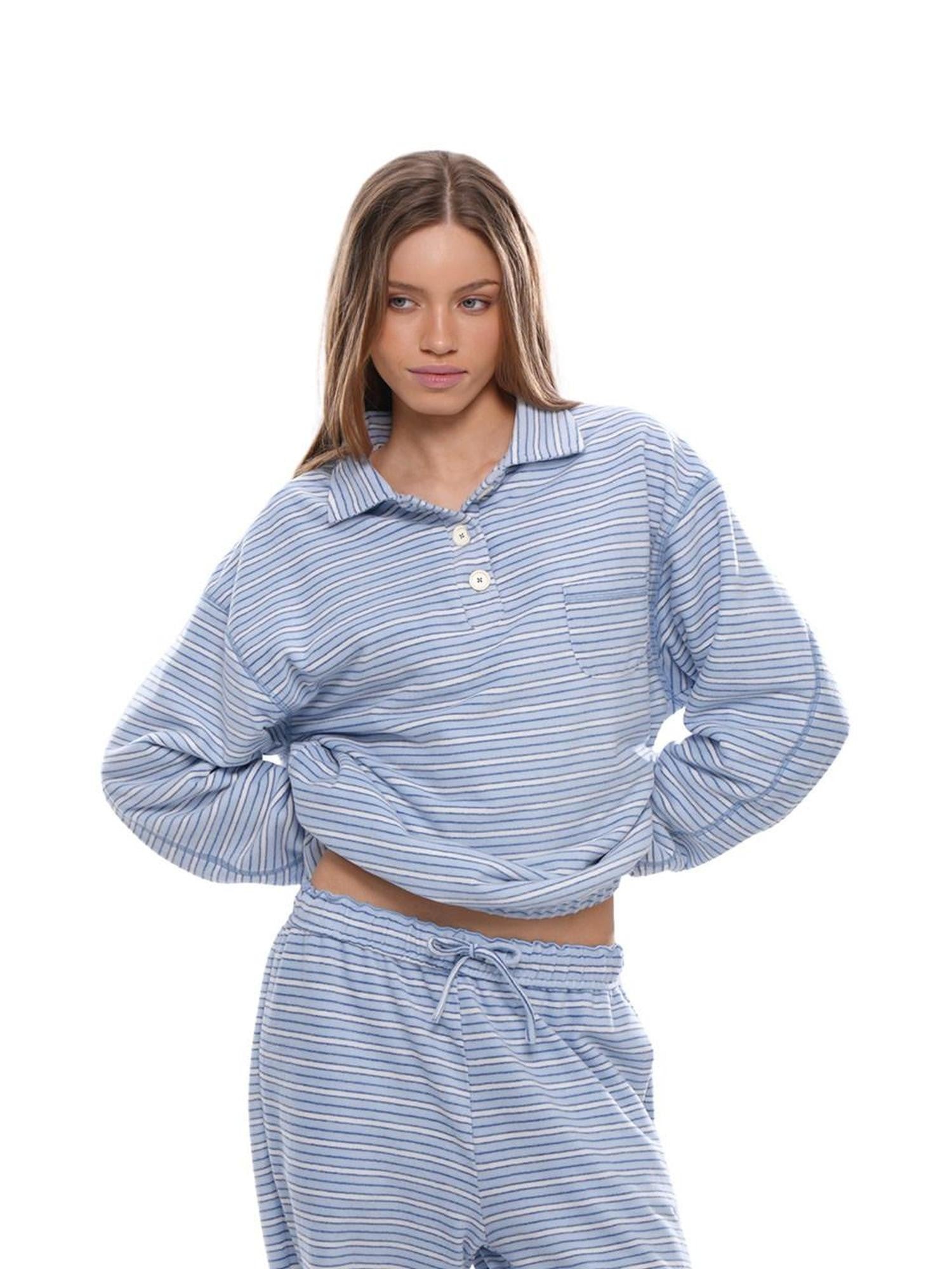 SweetChilling Striped Comfortable Warm Women&