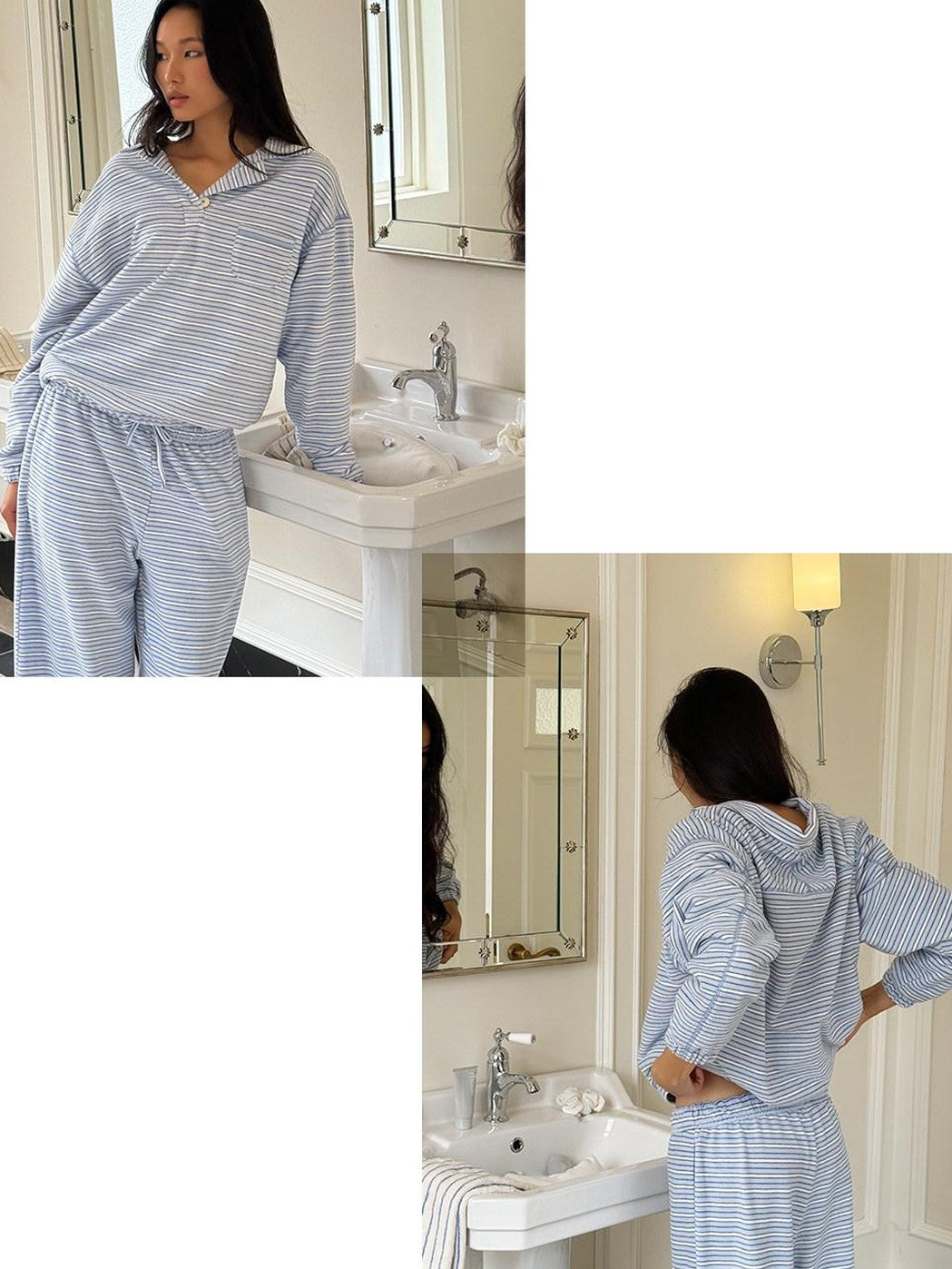 SweetChilling Striped Comfortable Warm Women&