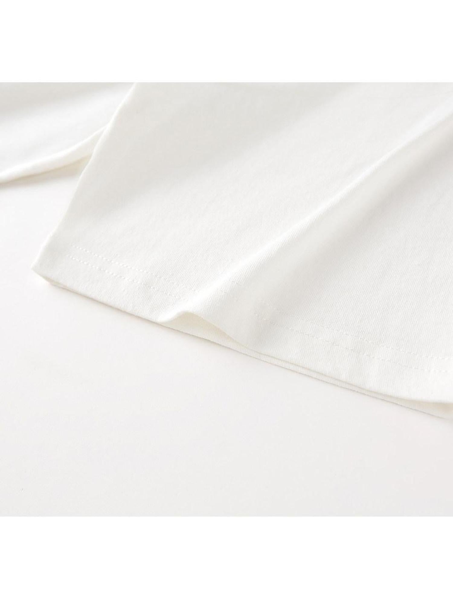 SweetChilling White Embroidered Letter Logo Women&