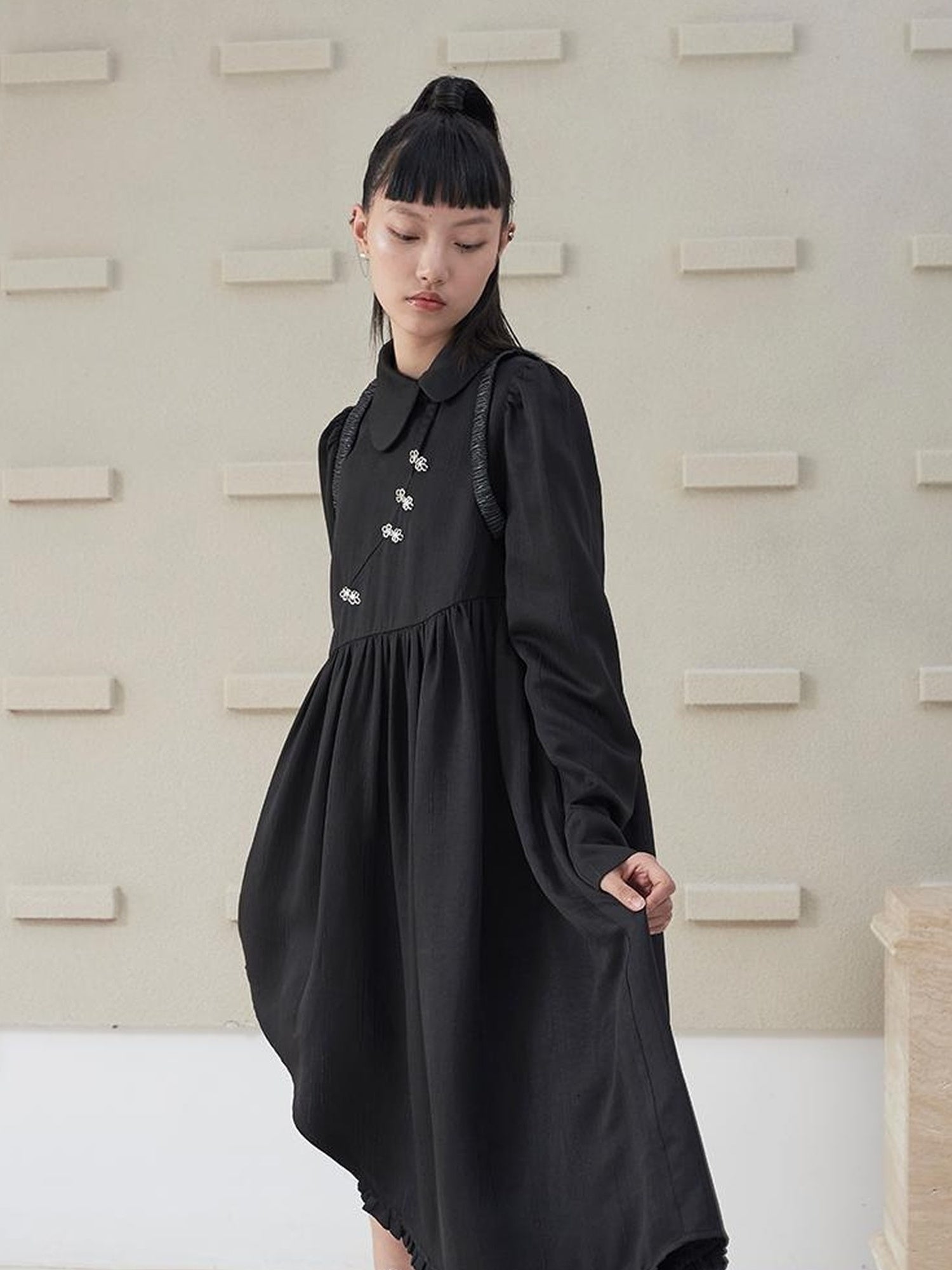 DIDDI MODA Sweet Cool Asymmetrical Cheongsam Dress