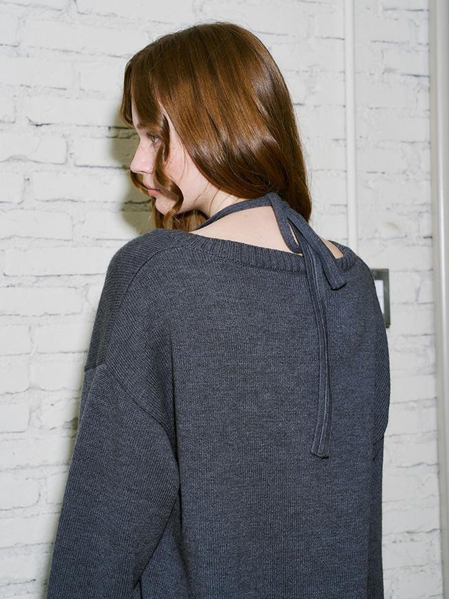 DIDDI MODA Sweet Cool V Neck Knit Set