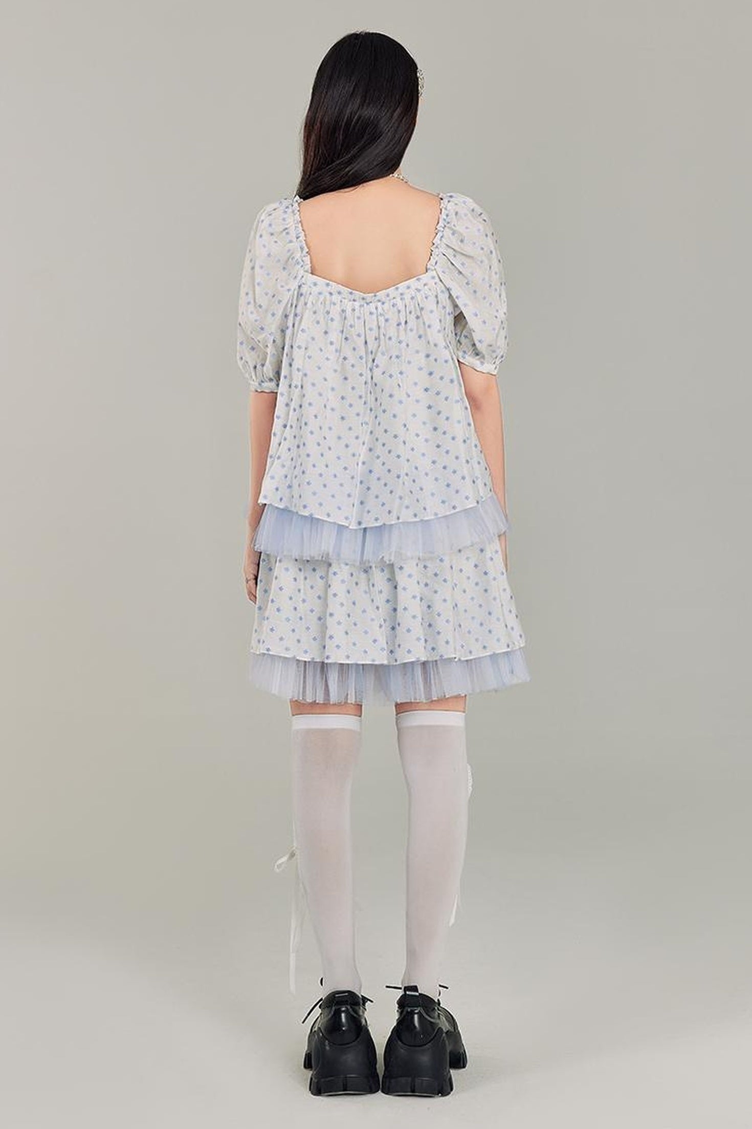 DIDDI MODA Sweet Salty Floral Square Neck Two Piece Set