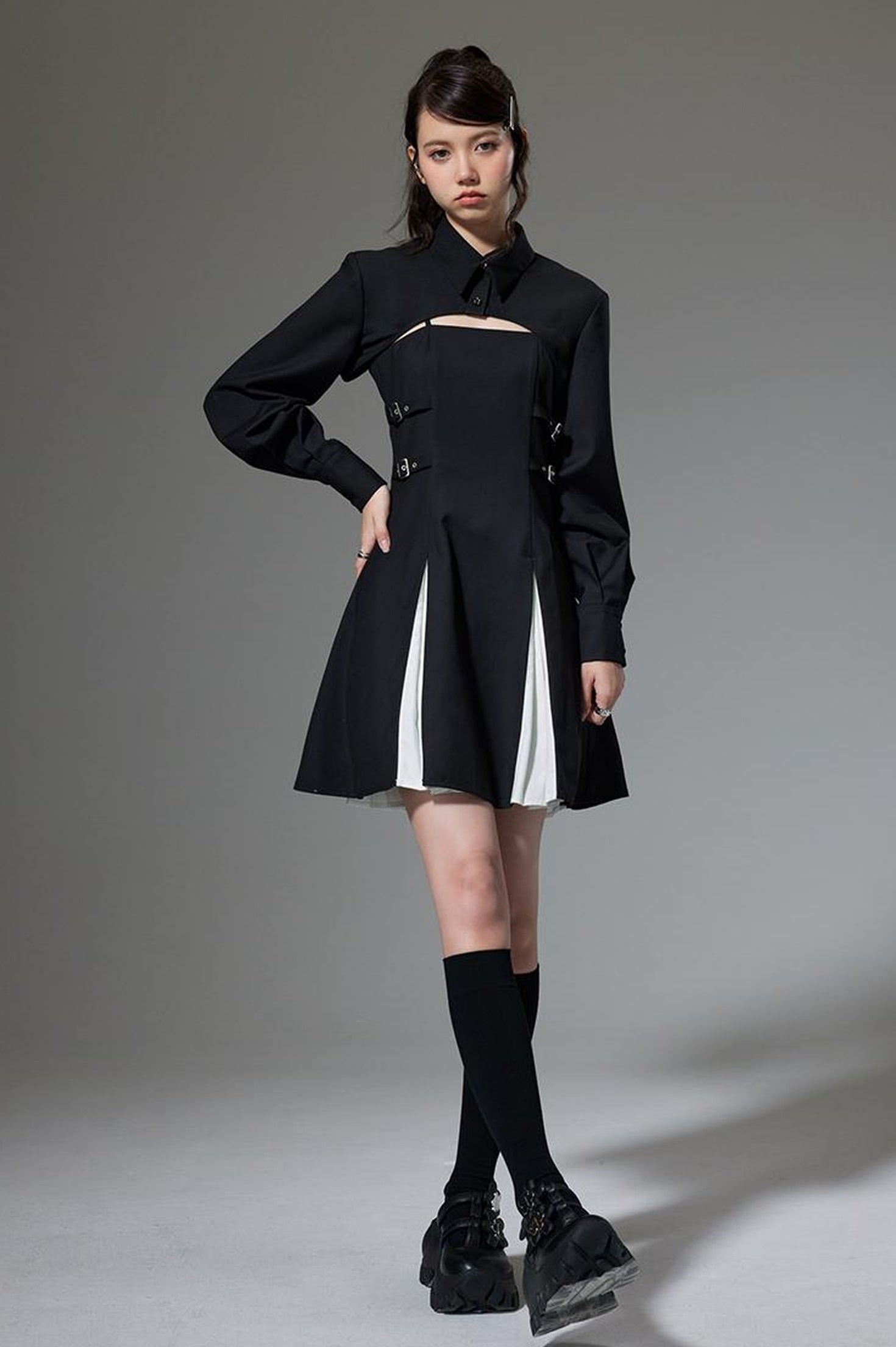 DIDDI MODA Sweet Spice Sleeve Slip Dress Set