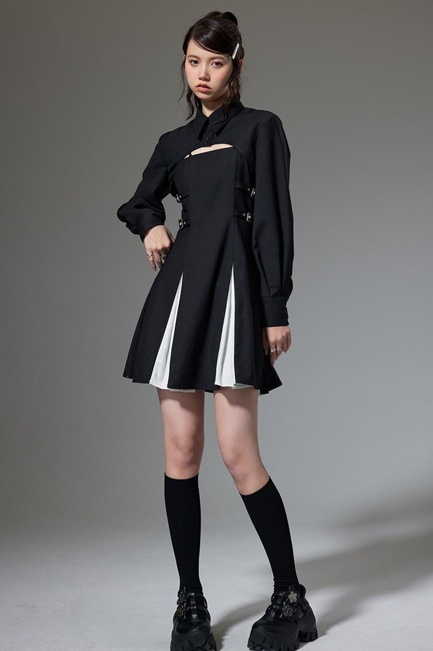 DIDDI MODA Sweet Spice Sleeve Slip Dress Set