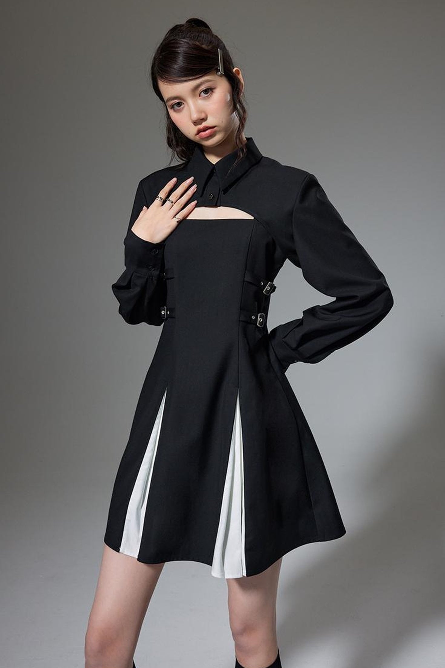 DIDDI MODA Sweet Spice Sleeve Slip Dress Set