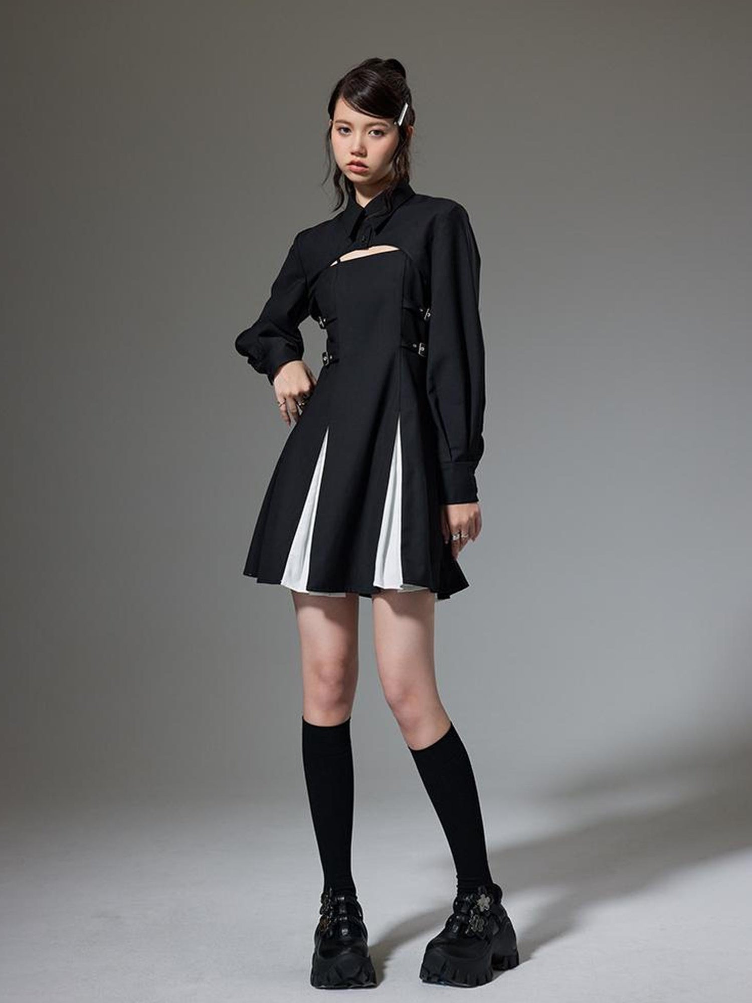 DIDDI MODA Sweet Spice Sleeve Slip Dress Set