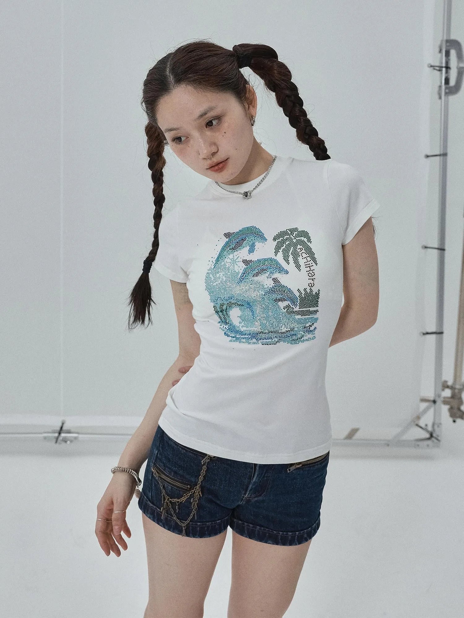Sparkly Disco Summer Sleeveless T-Shirt & Vest