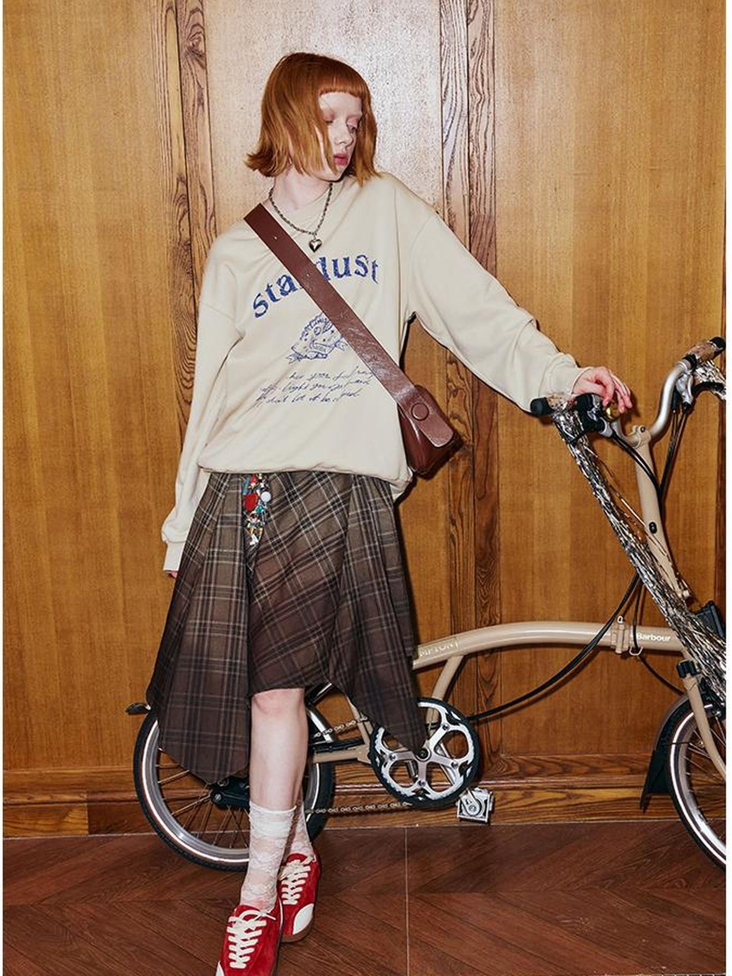 DIDDI MODA Tennis Shell Hand Drawn Slim Fit Fall Cotton Sweatshirt