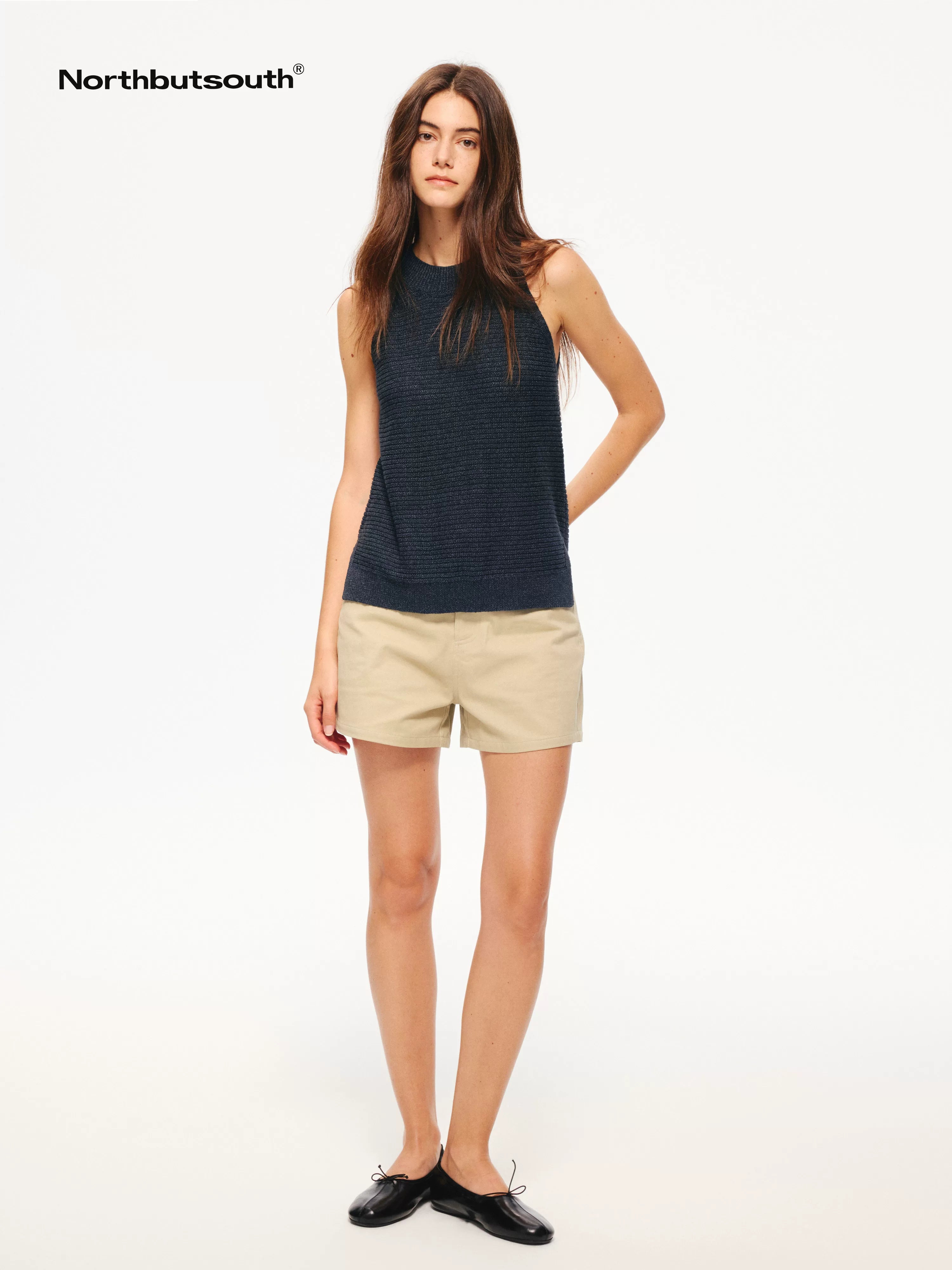 Textured Melange Breathable Off Shoulder Women&