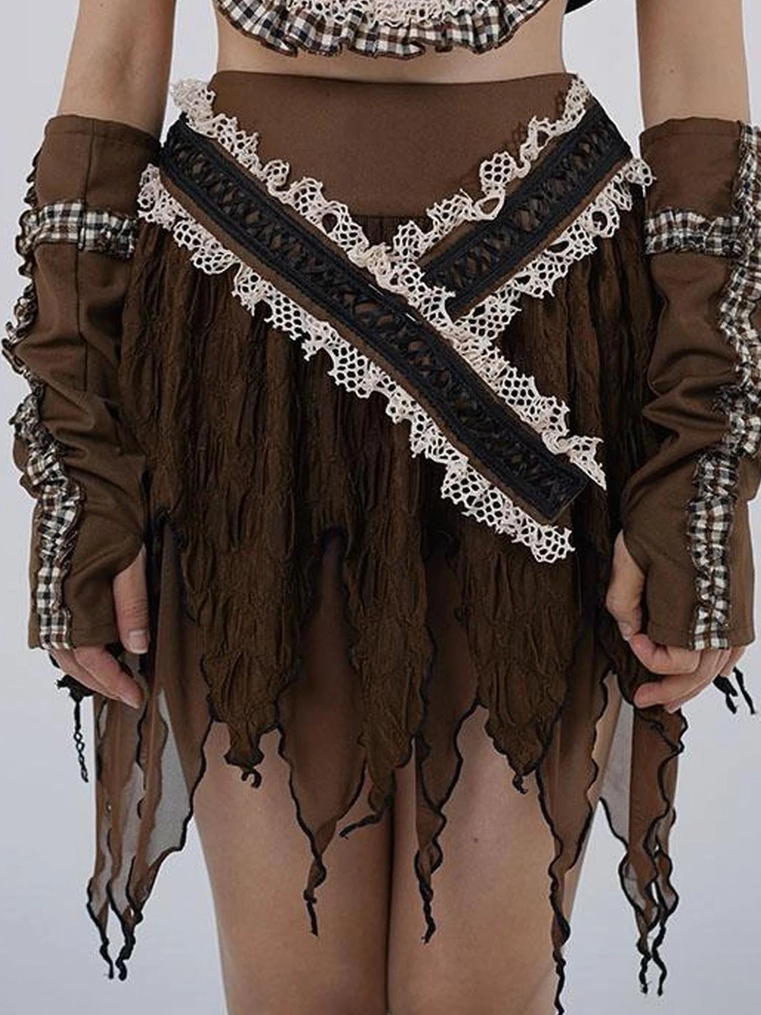 Textured Sensual Slit Dress