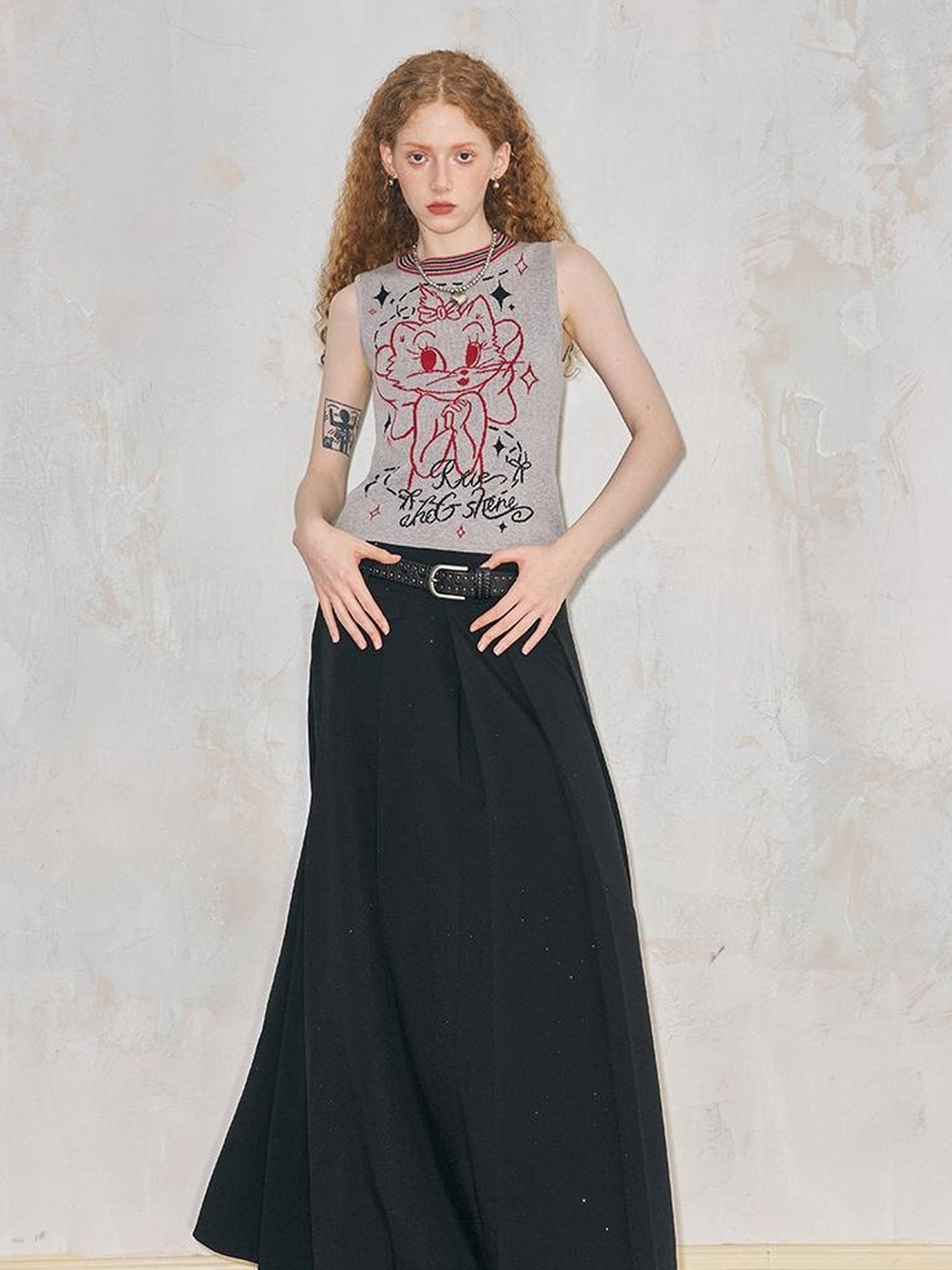 DIDDI MODA Tom Charm Sleeveless Knit Vest