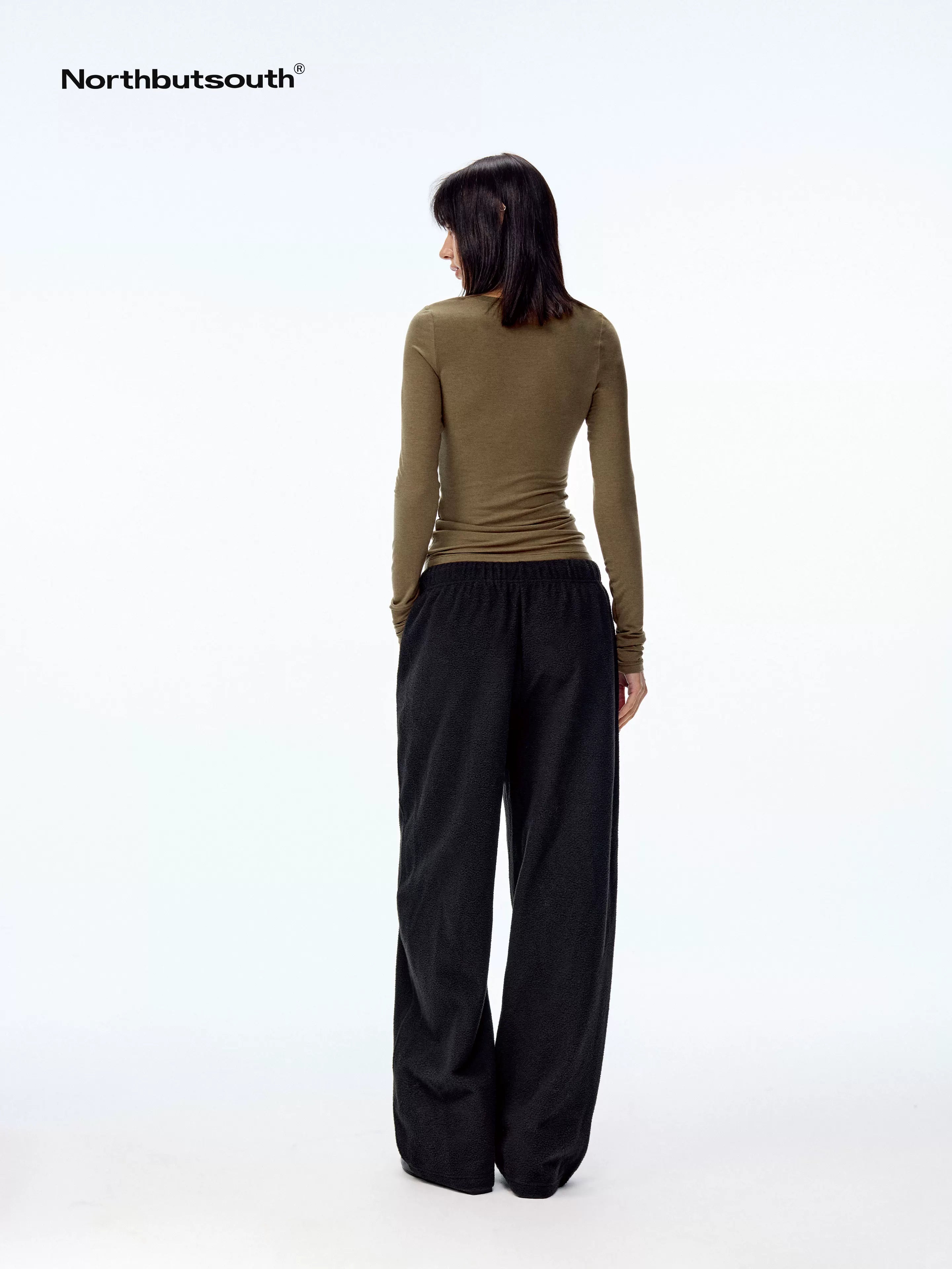 Tricolor V-neck High Stretch Slim Women&