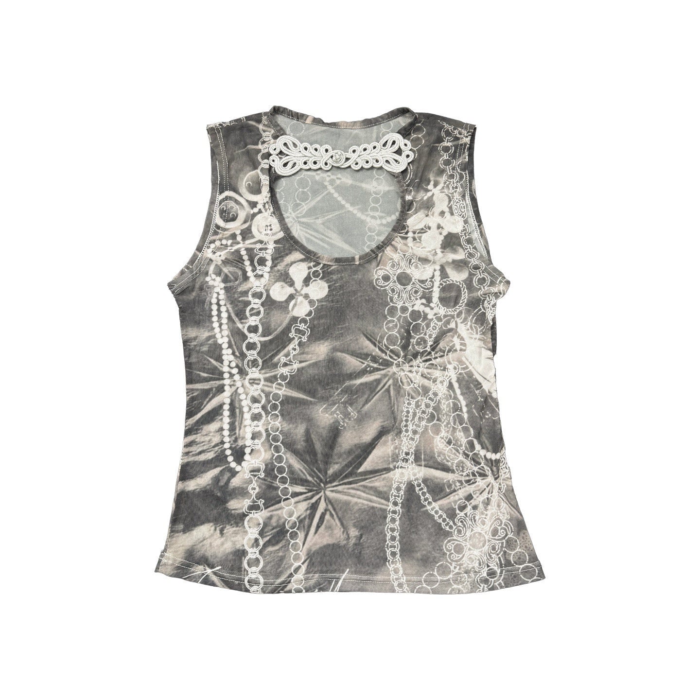 Ttsunami_Distressed_Striped_Chain_Irregular_Print_Mesh_U_Neck_Women&