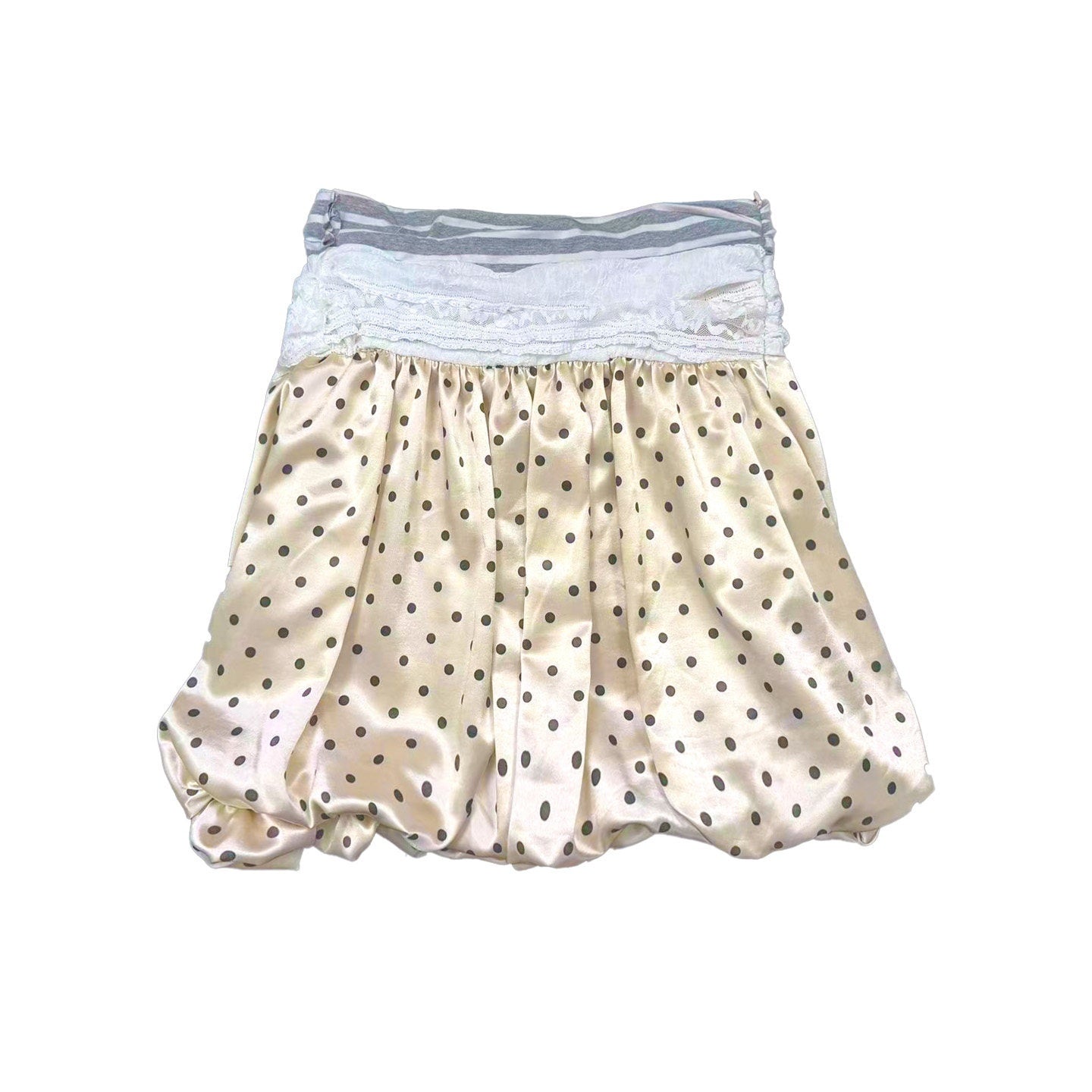 Ttsunami_Light_Yellow_Black_Polka_Dot_Lace_Splice_Lurex_Women&