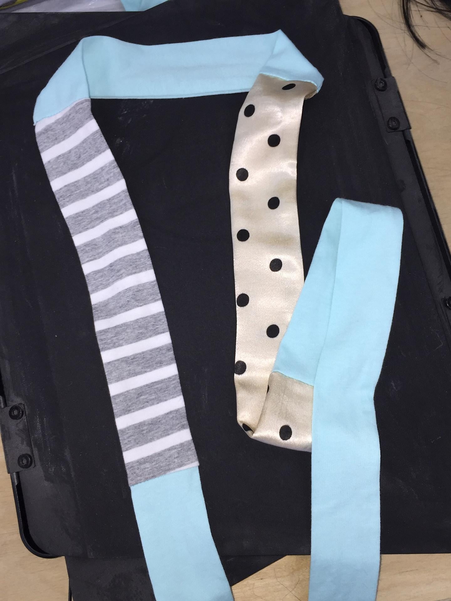 Ttsunami Mint Green Patchwork Polka Dot Stripe Women&