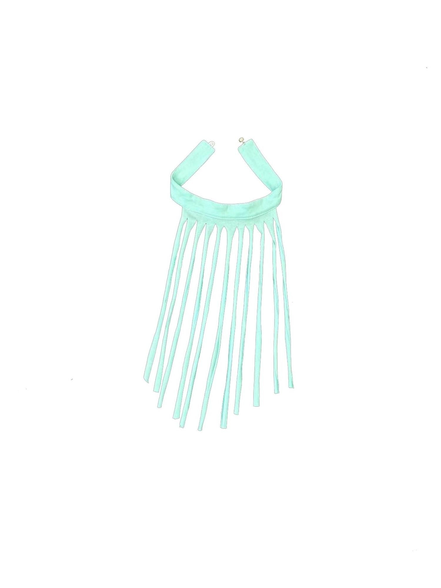 Ttsunami Mint Green Striped Knit Layered Halter Original Women&