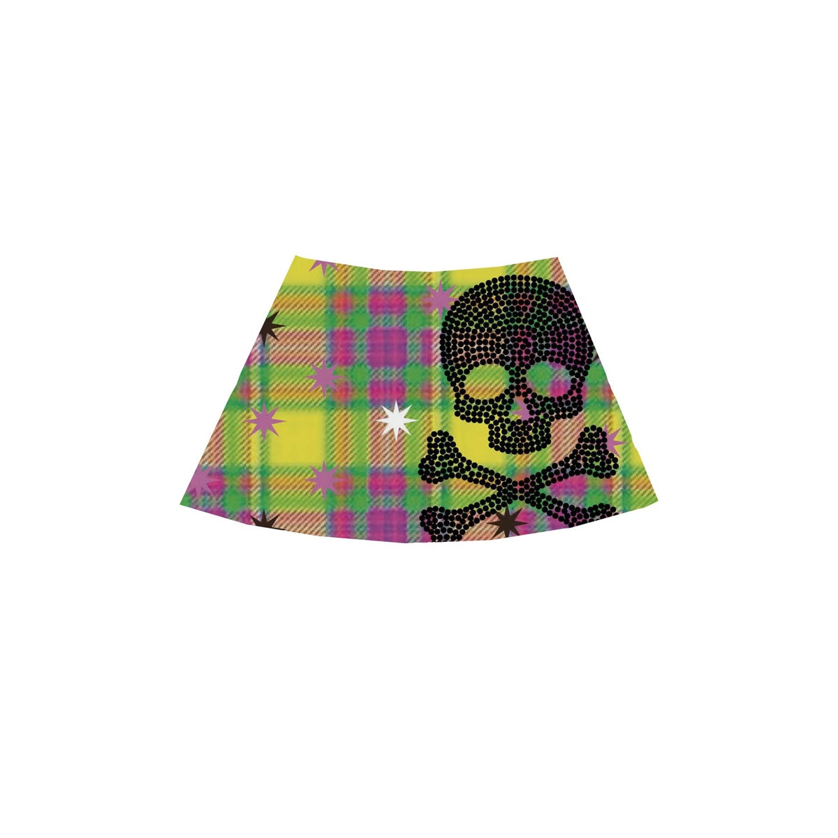 Ttsunami_Supersaturated_Skull_Text_Print_Slim_Fit_A_Line_Women&
