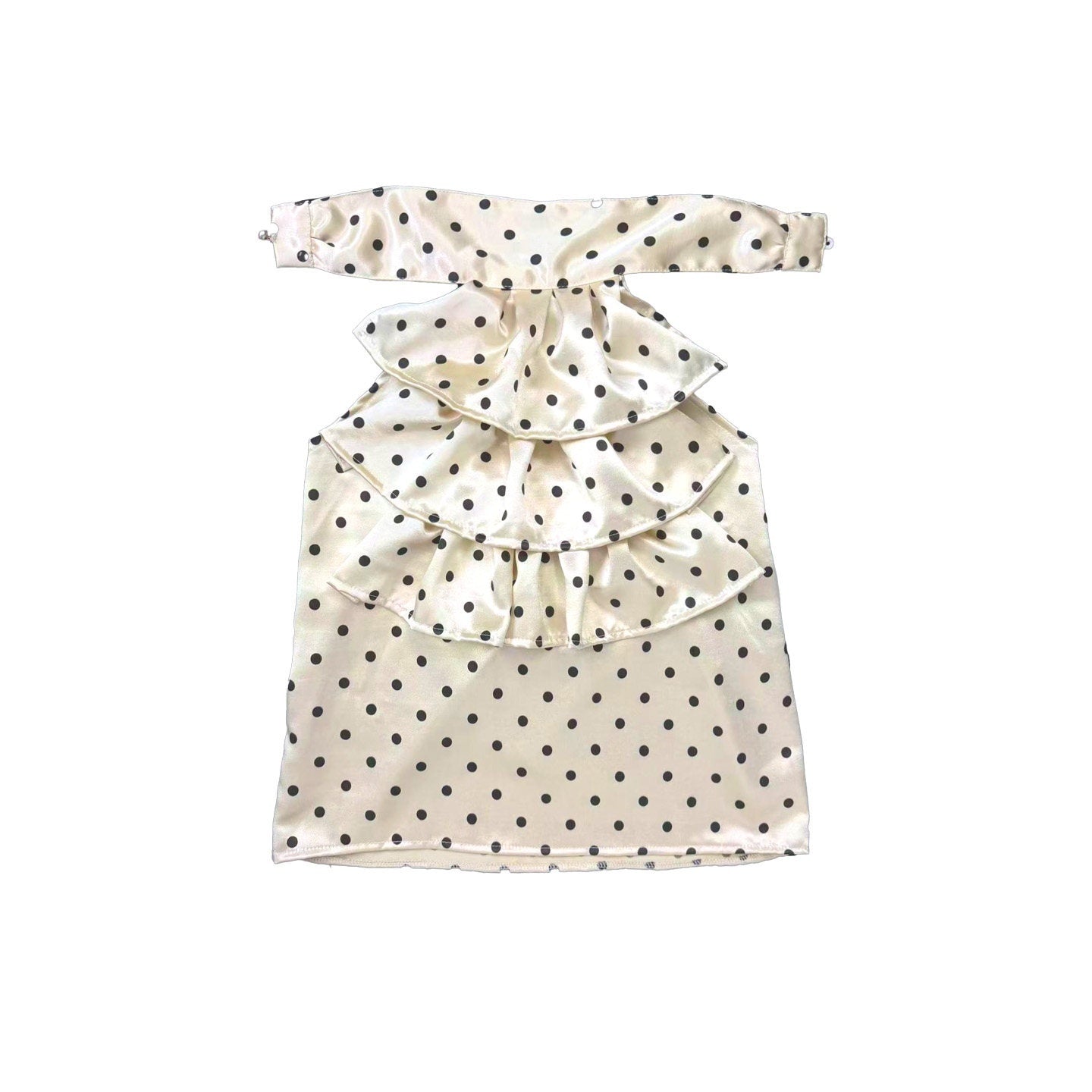 Ttsunami_Yellow_Black_Polka_Dot_Ruffle_Backless_Women&