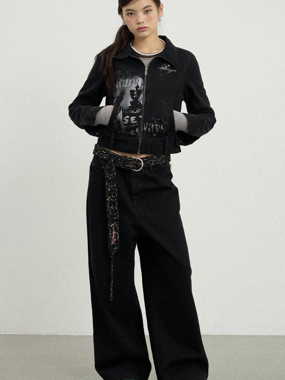 Achihara Unique Stylish Print Fleece Jacket For Women