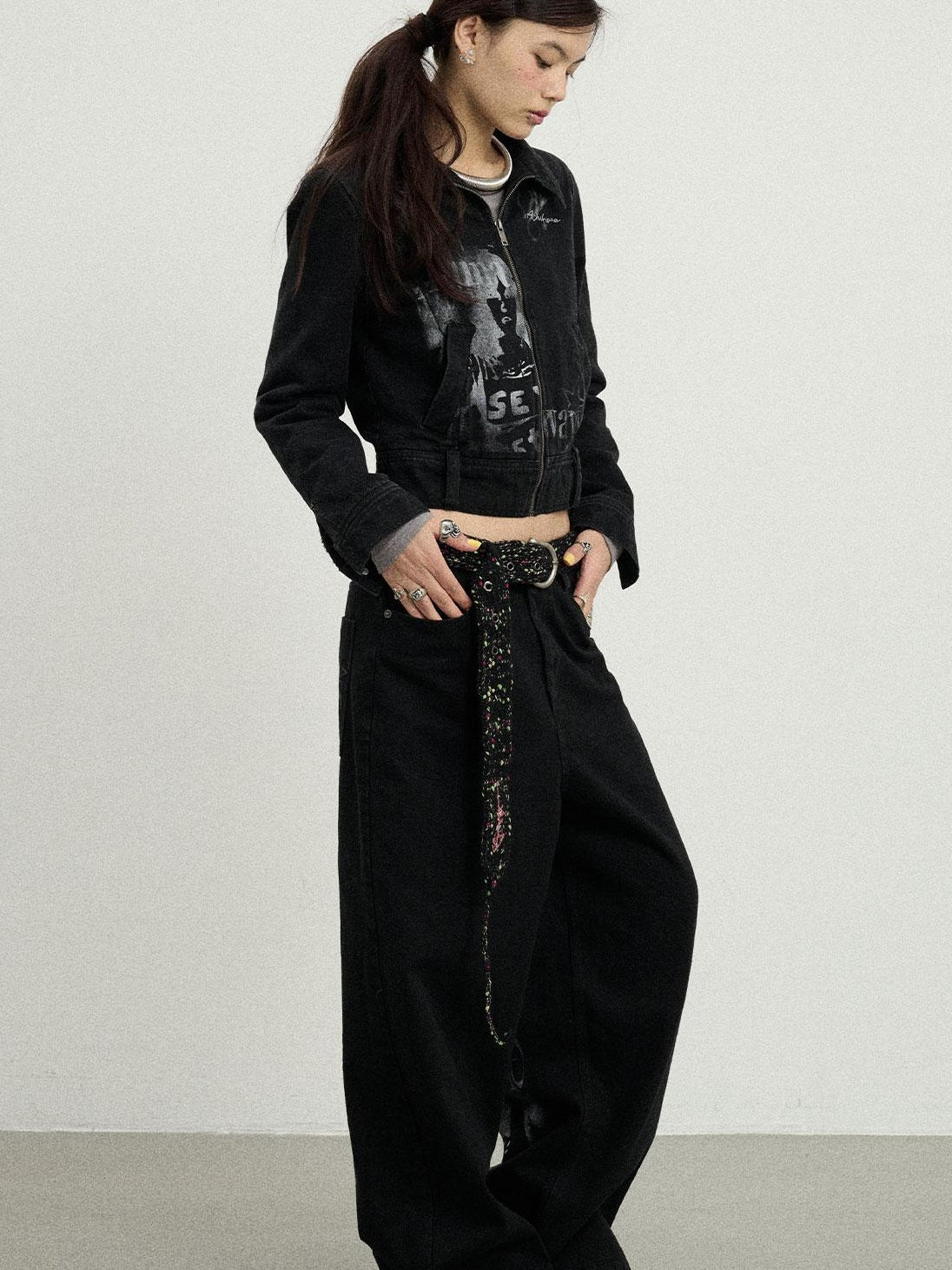 Achihara Unique Stylish Print Fleece Jacket For Women