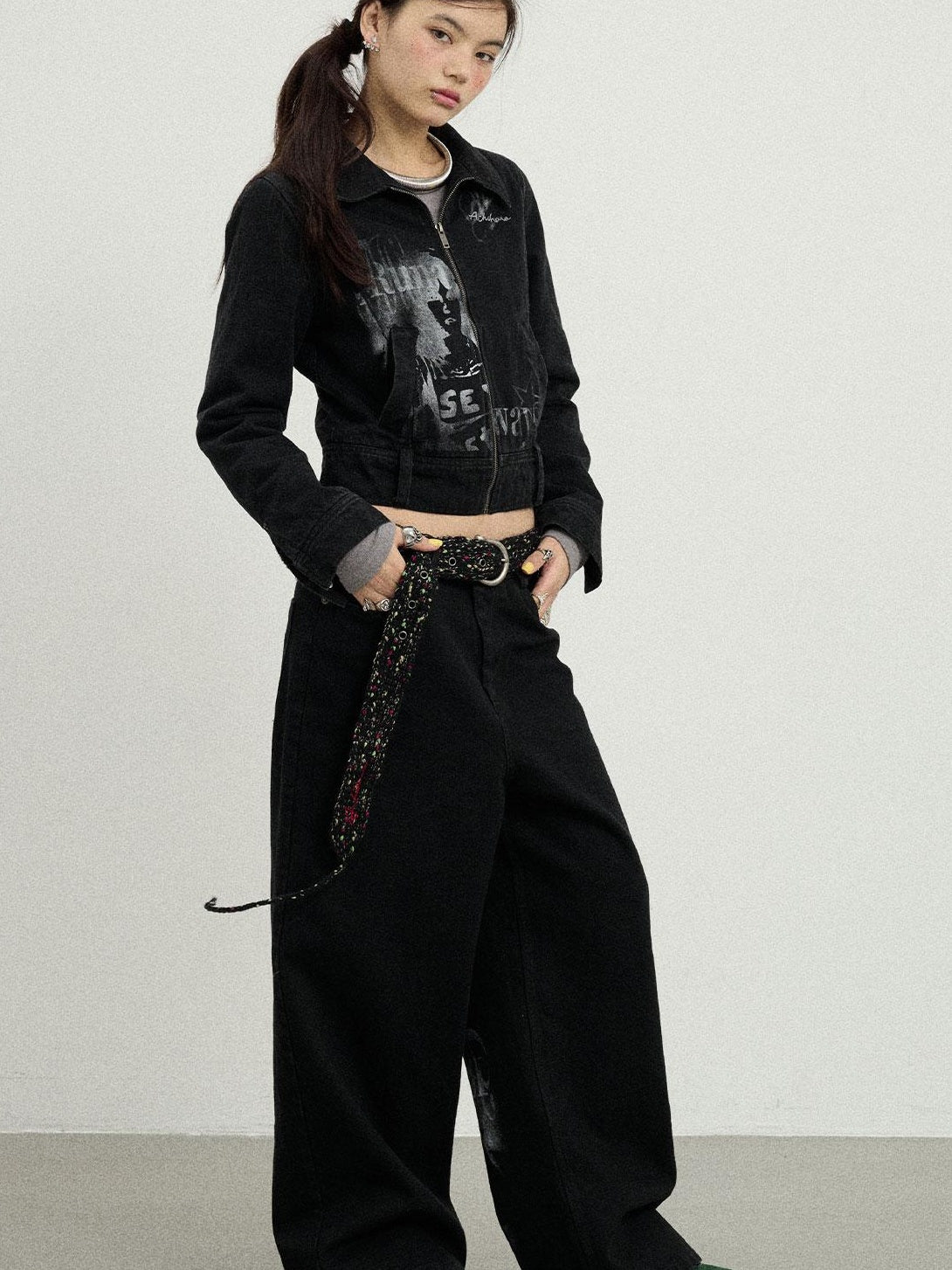 Achihara Unique Stylish Print Fleece Jacket For Women