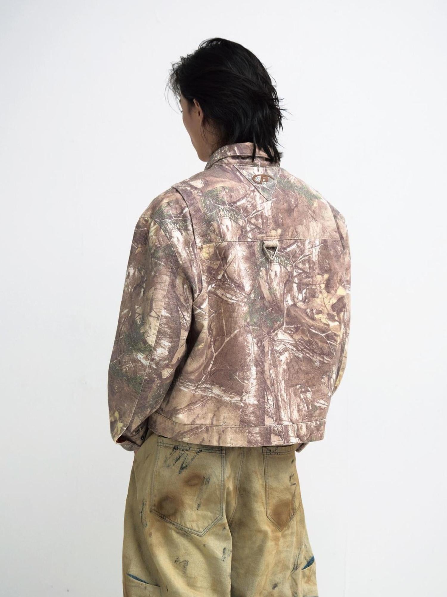 Peoplesense Unisex Camo Twig Washed Work Jacket