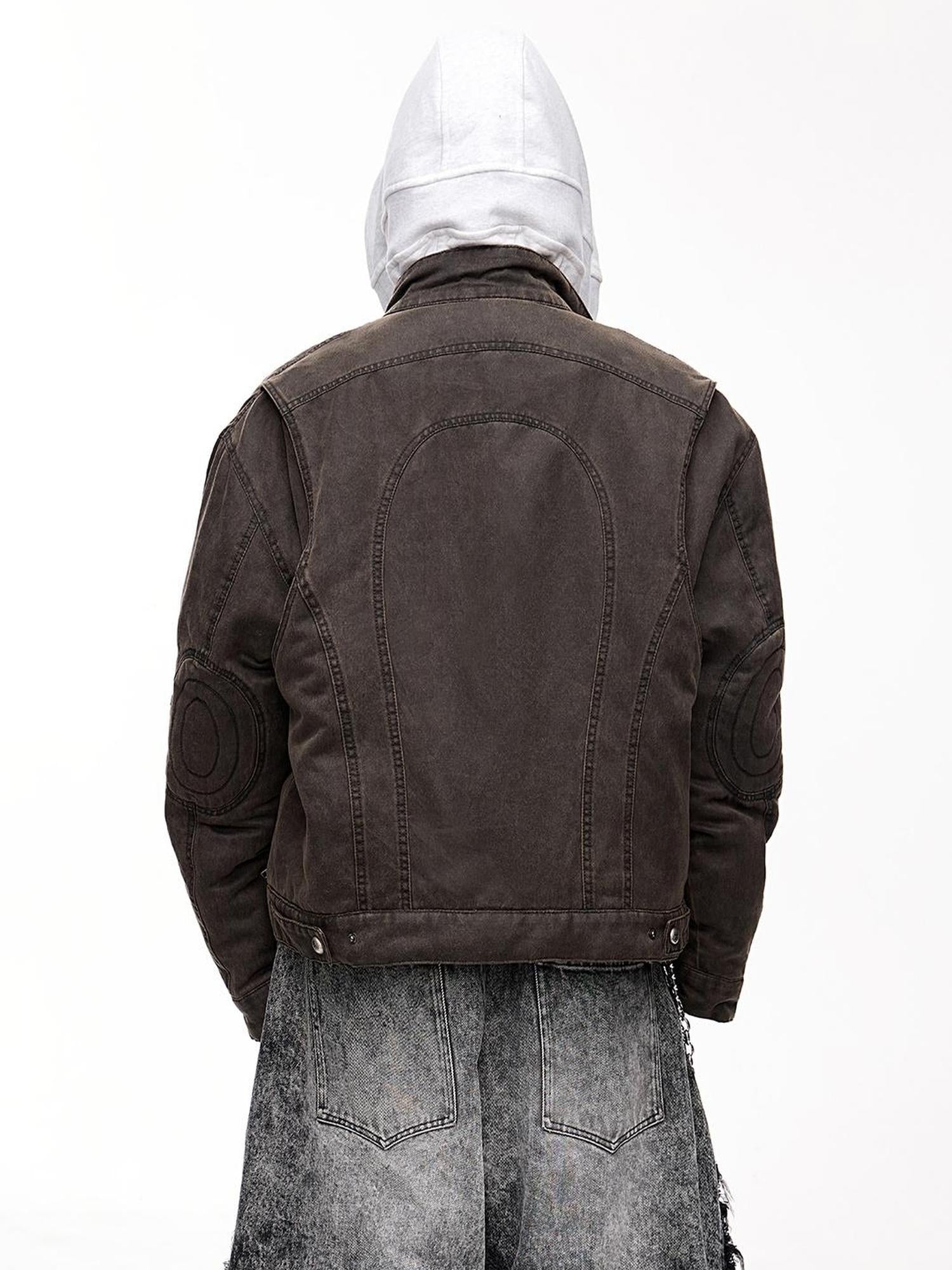 Peoplesense Unisex Deconstructed Washed Cotton Oversized Jacket