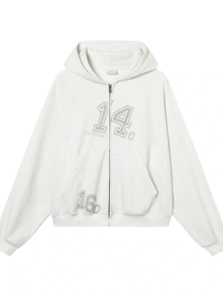 Renaissance Washed Hoodie V-Neck T-Shirt Long-Sleeve
