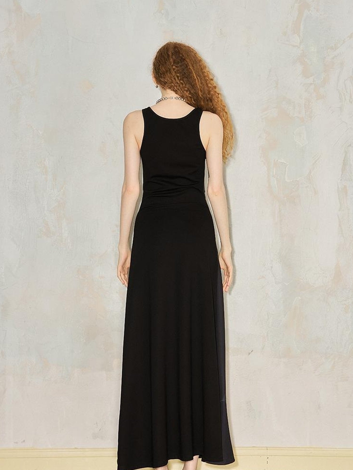 DIDDI MODA Venus Butterfly Print Slim Knit Strap Summer Dress