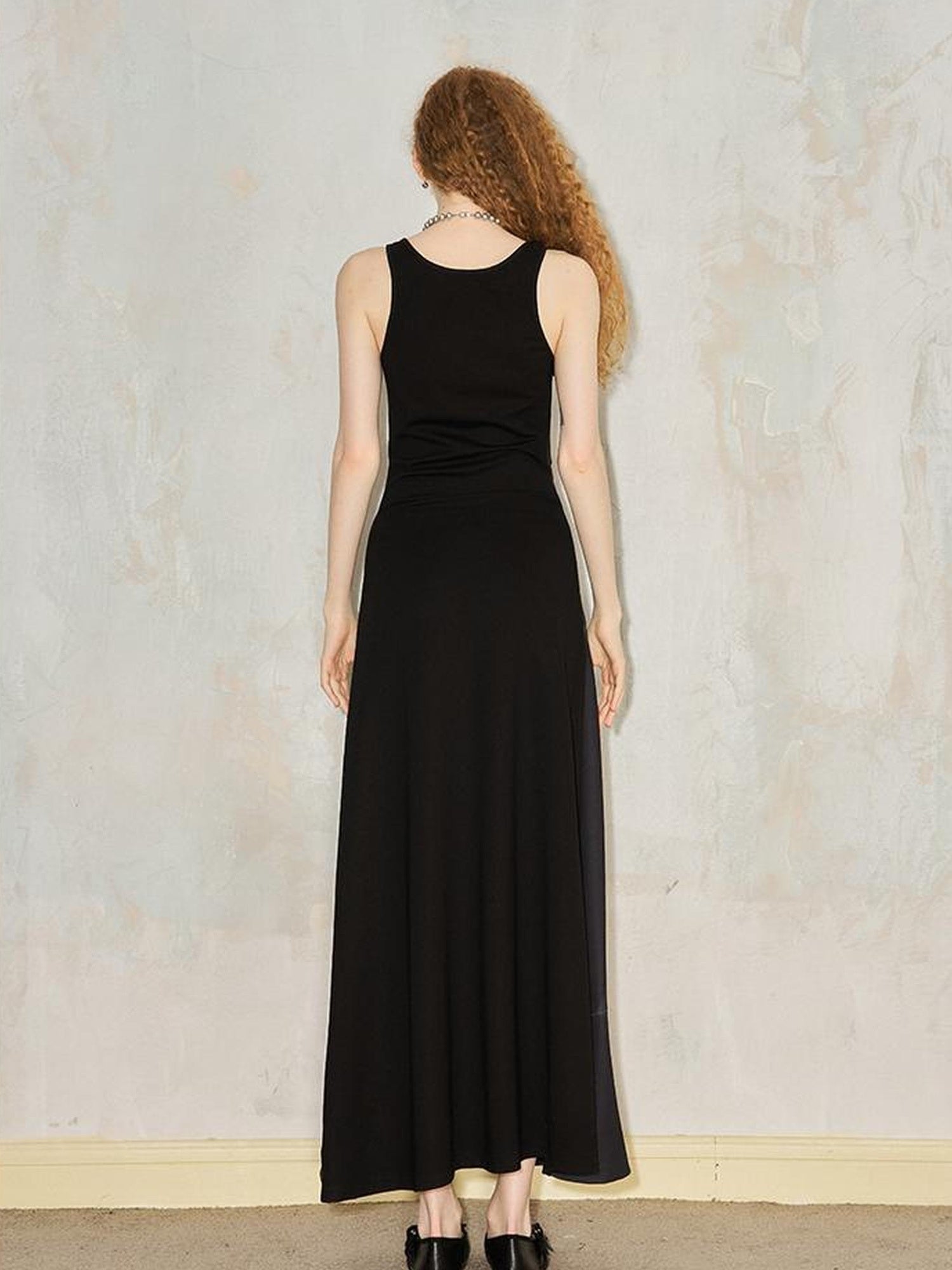 DIDDI MODA Venus Butterfly Print Slim Knit Strap Summer Dress