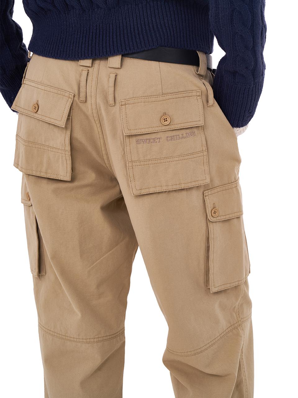 SweetChilling Vintage American Cargo Pants With Multi-Pockets Workwear Pants