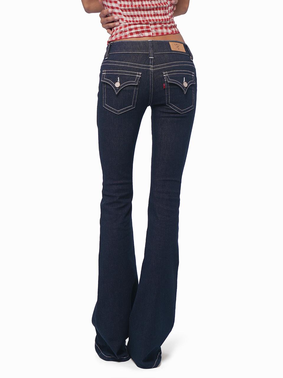 SweetChilling Vintage American Flare Denim Jeans For Women