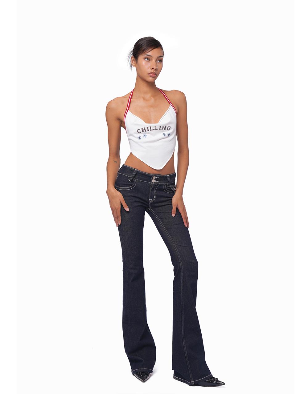 SweetChilling Vintage American Flare Denim Jeans For Women