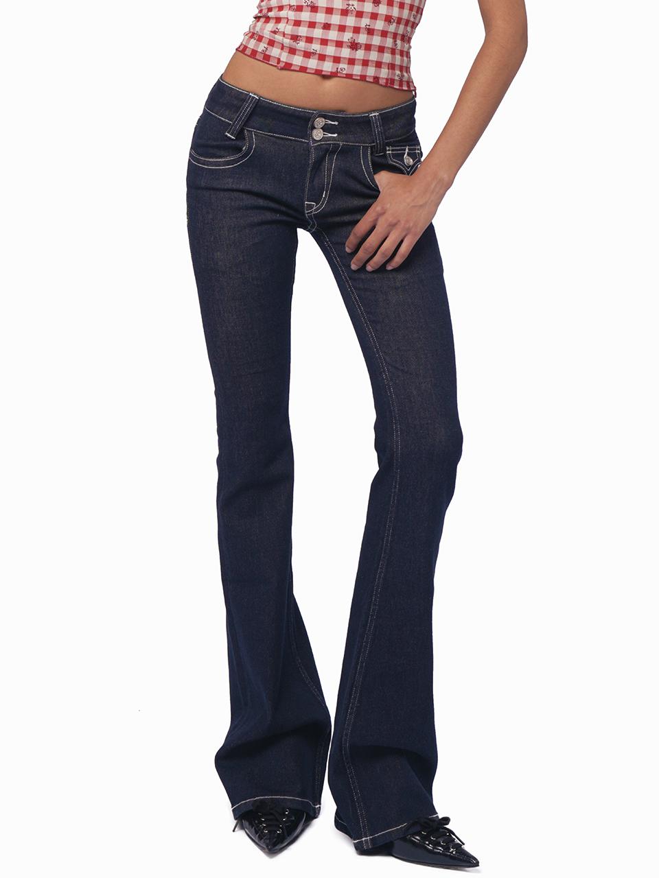 SweetChilling Vintage American Flare Denim Jeans For Women