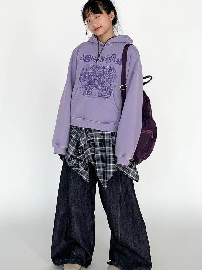 Vintage American Split Flare Jeans Wide Leg Pants