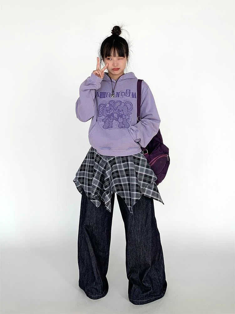 Vintage American Split Flare Jeans Wide Leg Pants