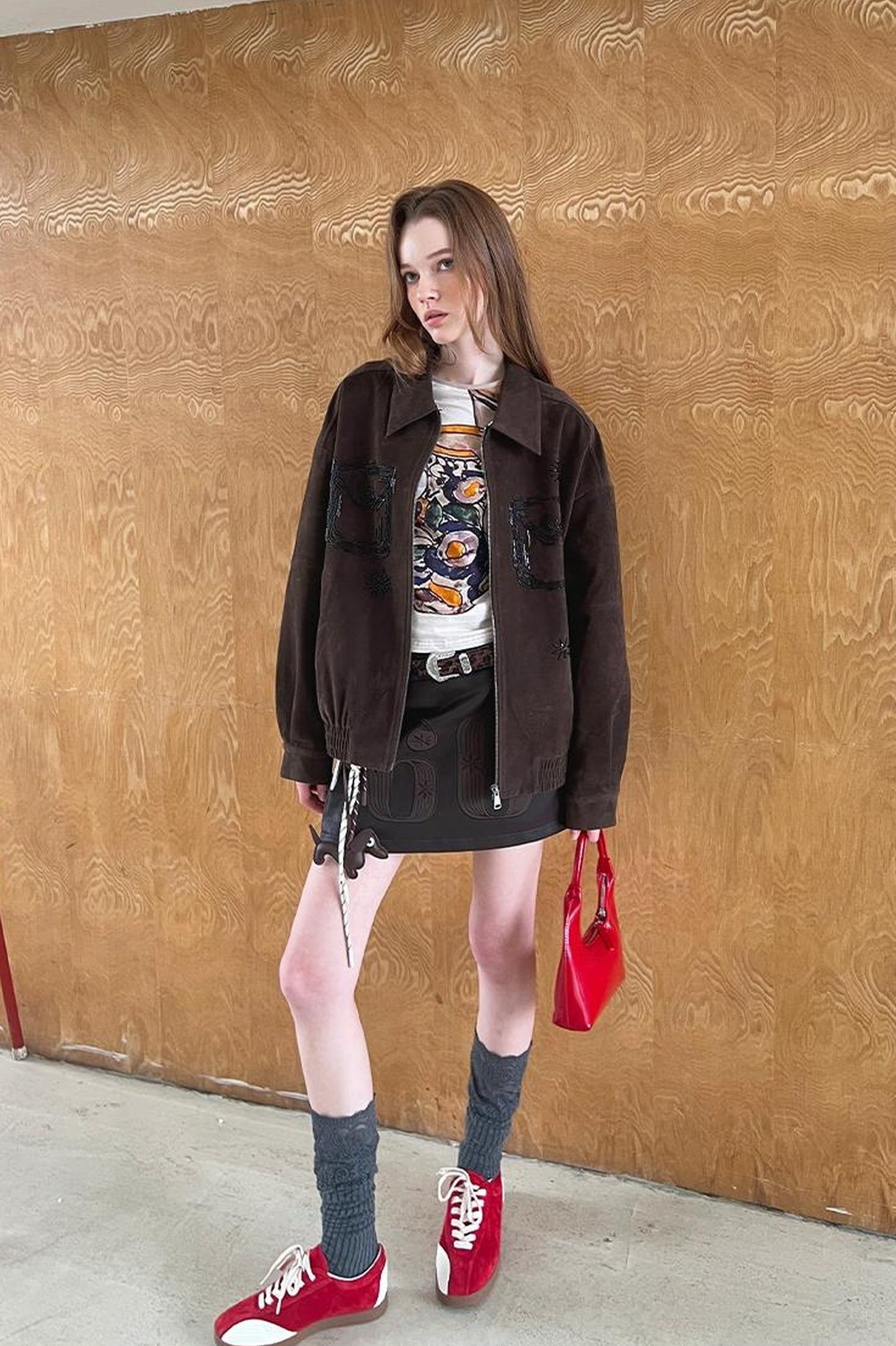 DIDDI MODA Vintage Beaded Collar Short Coat