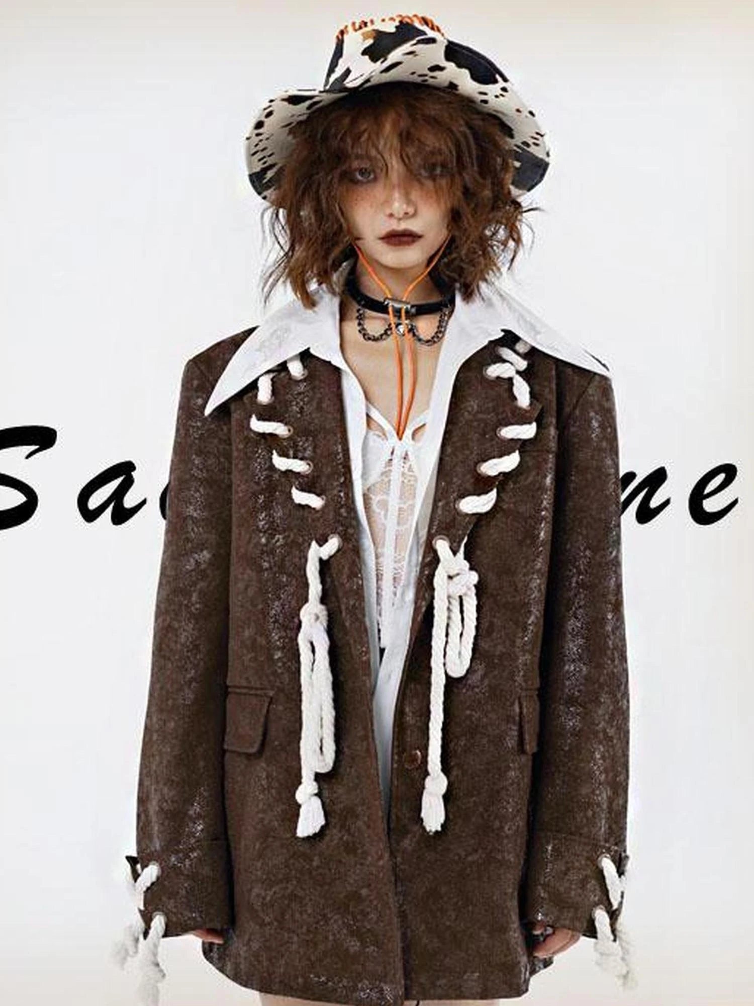 Vintage Brown Retro American Leather Jacket