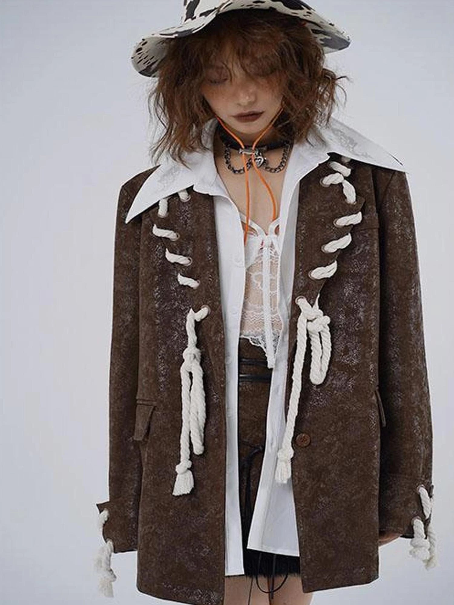 Vintage Brown Retro American Leather Jacket