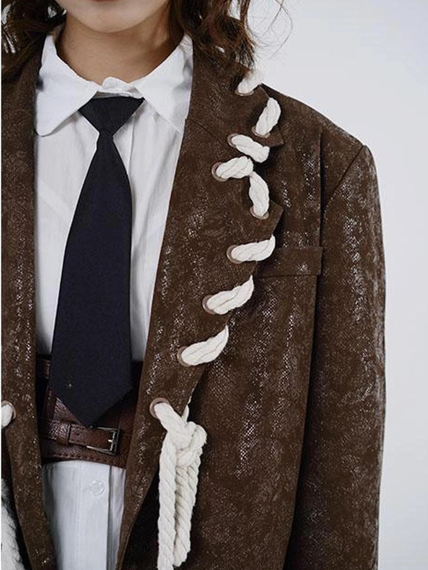 Vintage Brown Retro American Leather Jacket