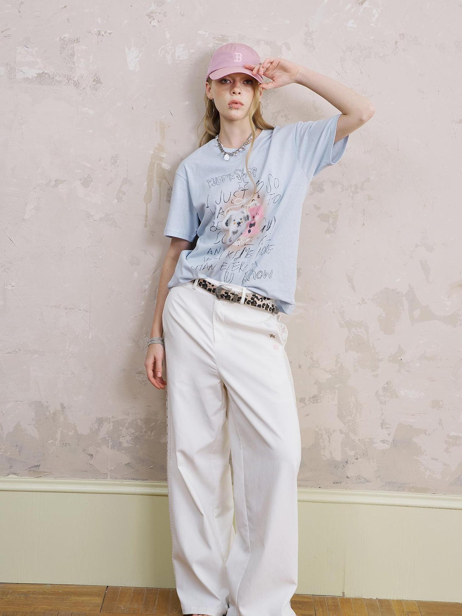 DIDDI MODA Vintage Cartoon Puppy Tee