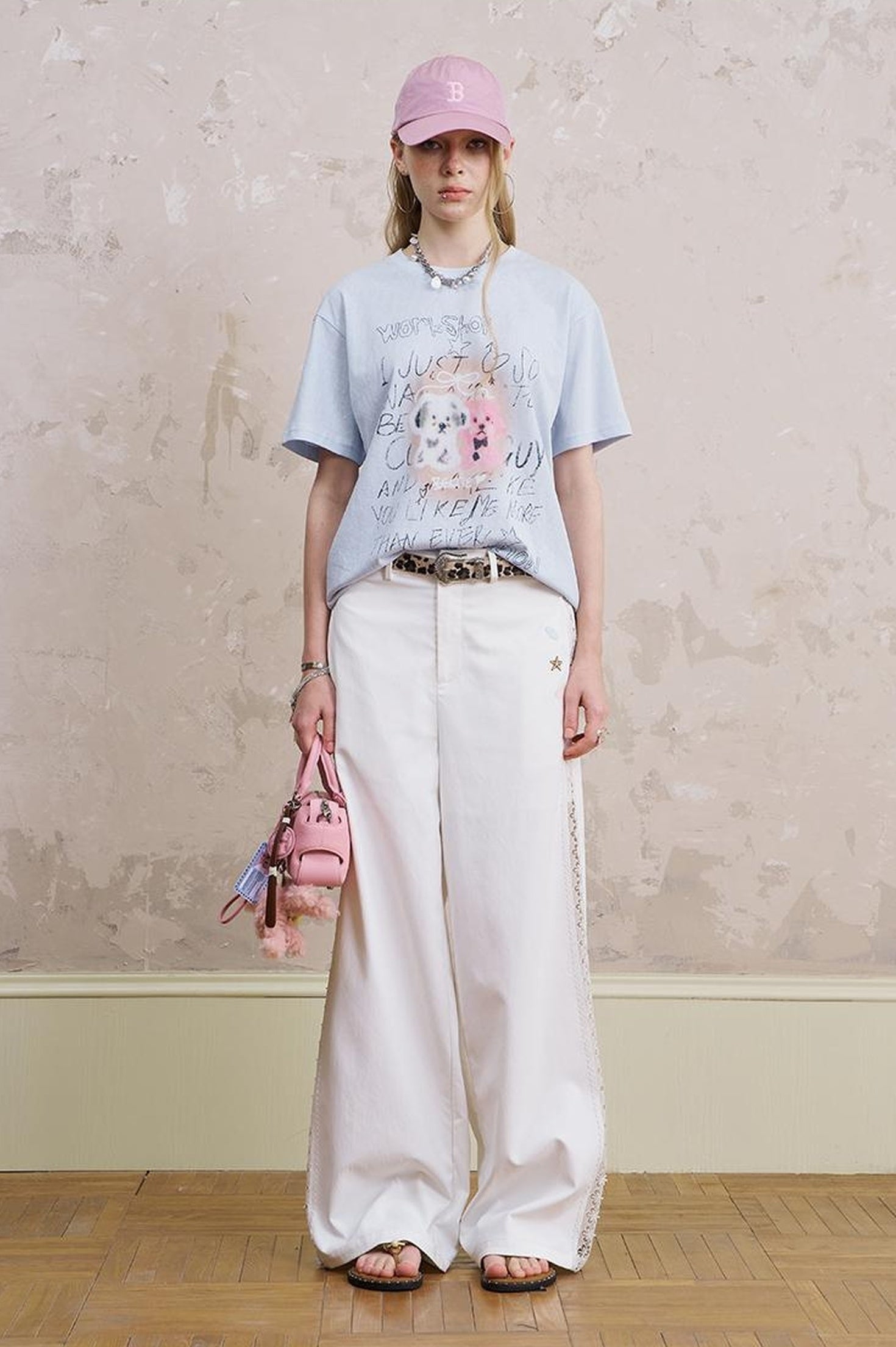 DIDDI MODA Vintage Cartoon Puppy Tee