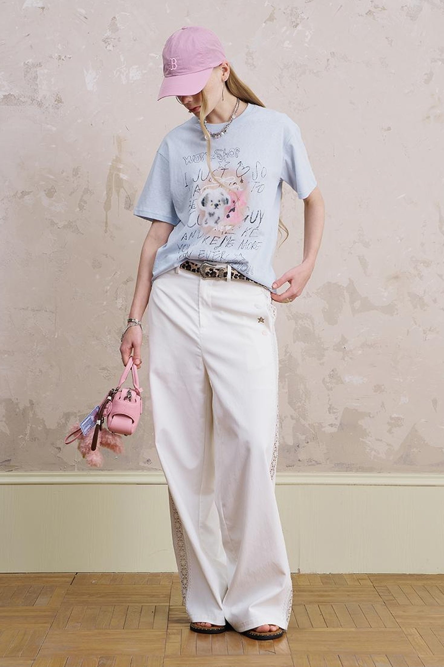 DIDDI MODA Vintage Cartoon Puppy Tee