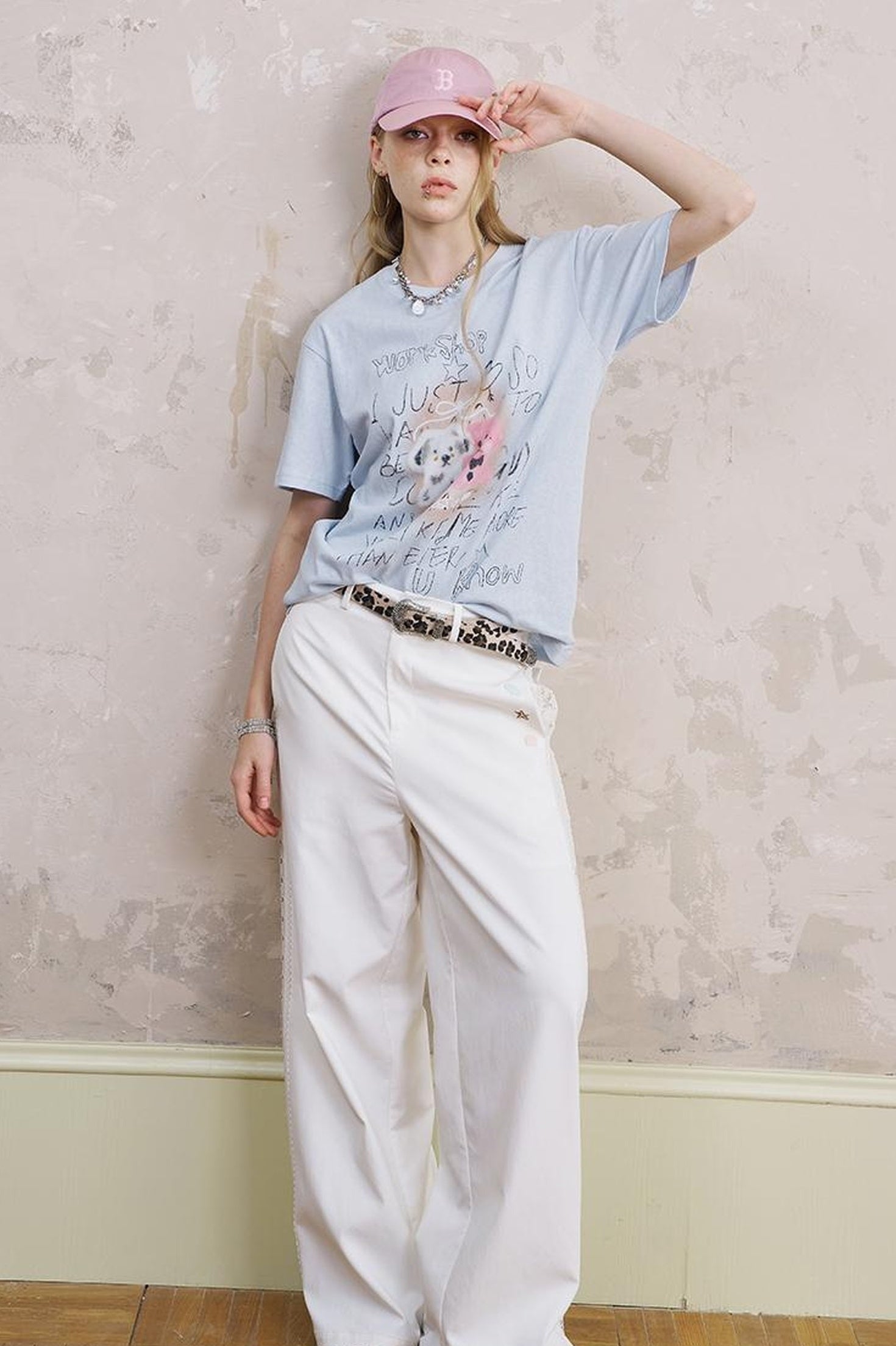 DIDDI MODA Vintage Cartoon Puppy Tee