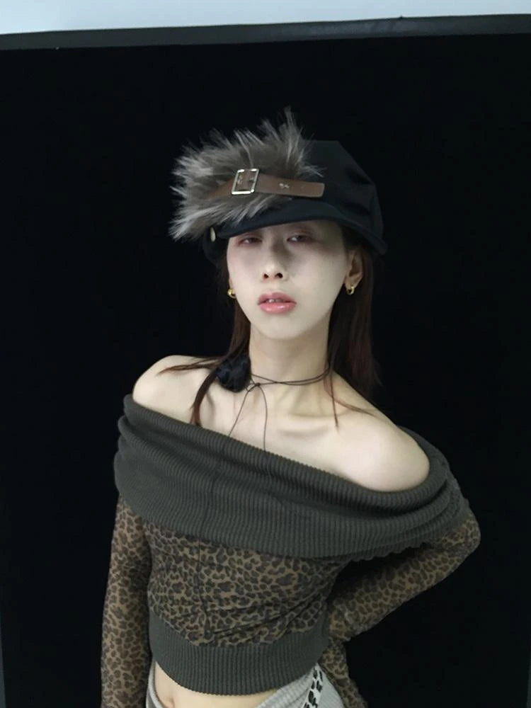 Vintage Cloud Beret Hat For Fall Tokyo Girly Style Caps